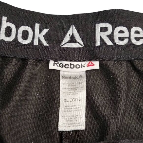 Reebok Black Sweat Pants Lounge Pants Workout Wear - Picture 7 of 9